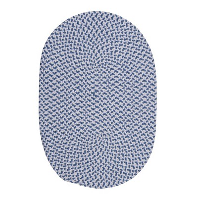 Colonial Mills Daybreak Kids Rugs Braided Rug, Dream Blue 5'x7', Oval Shape