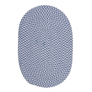Colonial Mills Daybreak Kid's Braided Rug 2' x 4' Blue - 1 of 2