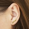 Black Bow Jewelry 4x 23mm (7/8 Inch) 14k Yellow Gold Polished Fancy Ear Climber Earrings - 3 of 4