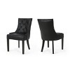 NicBex Small Upholstered Dining Chairs with Curved Legs,Modern Mid-Century Style Accent Chairs for Dining Room,Set of 2 - 4 of 4