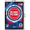 Trends International NBA Detroit Pistons - Maximalist Logo 23 Framed Wall Poster Prints - 3 of 4