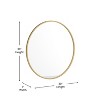 Merrick Lane Accent Wall Mirror with Metal Frame for Bathroom, Vanity, Entryway, Dining Room, & Living Room - 4 of 4