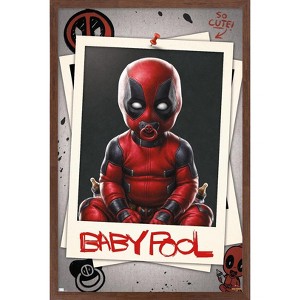 Trends International Marvel Deadpool & Wolverine - Babypool Framed Wall Poster Prints - 1 of 4