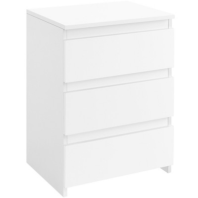 Yaheetech 3-Drawer End Table Nightstand for Bedroom, Living Room, Home Office