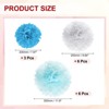 Unique Bargains Wedding Shower Bridal Party Decoration 3 Size Paper Pom Poms Flower Ball 15 Pcs - 2 of 4