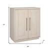 HomeRoots 32" White Wood Accent Cabinet With Two Doors - 3 of 4