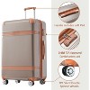 Luggage 3 Piece Set Hardshell Carry on Suitcase with 8 Spinner Wheels Portable Lightweight Expandable Luggages with TSA Lock Travel Rolling Luggage - 2 of 4