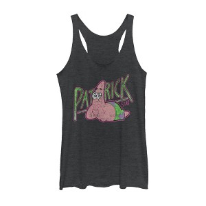 Women's SpongeBob SquarePants Adorable Patrick Star Racerback Tank Top - 1 of 3