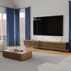 POVISON Mid-Century Modern TV Stand,Modern TV Console,Entertainment Center Media Console,with Openwork Iron Legs 118.11" - 3 of 4