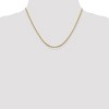 Black Bow Jewelry 1.6mm 14k Yellow Gold Diamond Cut Fancy Franco Chain Necklace - 2 of 4