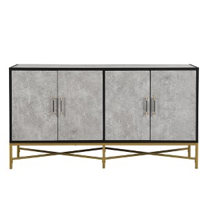 TiramisuBest Sideboard Buffet Cabinet with 3 Drawers & 2 Doors,47.24"Buffet Cabinet with Adjustable Shelves for Living,Dining,Hallway&Kitchen - 1 of 4