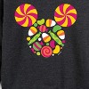 Women's - Disney - Mickey Treat Lightweight French Terry Wide Neck Long Sleeve Shirt - 2 of 4