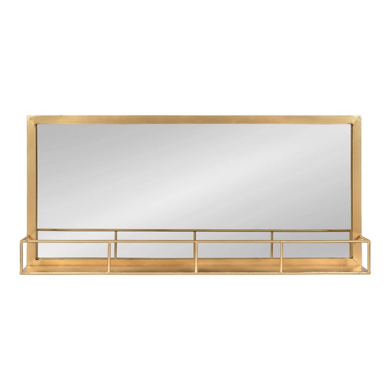 18&#34; x 40&#34; Jackson Metal Frame Mirror with Shelf Gold - Kate &#38; Laurel All Things Decor, 3 of 8