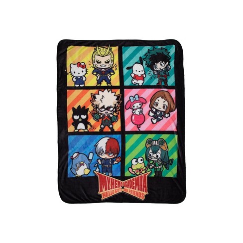 Beyblade Burst Rise Spinner Tops Launch Time Anime Characters Silk Touch  Plush Throw Blanket Black