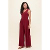 WEST K Women's Janina Sleeveless Knit Jumpsuit - Medium - Burgundy - 2 of 4