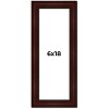 PosterPalooza | Panoramic Distressed Brown Picture Frame - UV Acrylic, Foam Board Backing, Hanging Hardware - 2 of 4