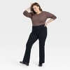 Women's Slim Fit Long Sleeve Ribbed T-Shirt - A New Day™ - 3 of 3