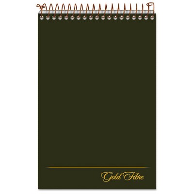 Ampad Gold Fibre Steno Pads Gregg Rule Green/Gold Cover 6" x 9" 100 Sheets