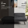 Vipbear 70 In Convertible Futon Sofa Bed,Armless Memory Foam Futon Sleeper Sofa Detachable Loveseat Comfy Couch Bed for Small Compact Living Spaces - 4 of 4