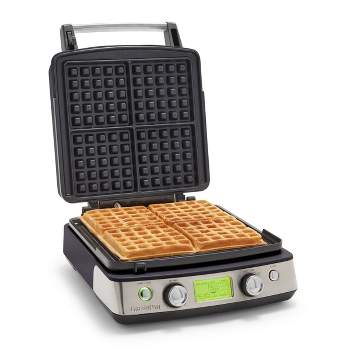 GreenPan Elite Ceramic Nonstick 4-Square Waffle Maker