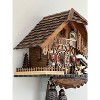 Eight Day Cuckoo Clock – 13.5 in Height – Chalet Volksmarcher with Moving Walker Design – By River City Clocks - 4 of 4