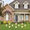 Big Dot of Happiness Golden Birthday - Lawn Decorations - Outdoor Happy Birthday Party Yard Decorations - 10 Piece - 2 of 4