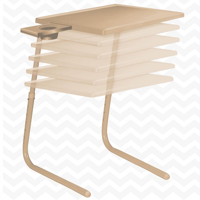 Table Mate II Folding Tray Table with Cup Holder, 4 of 7