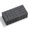 Syemin Carpet Tiles Patio Floor Tiles Composite Patio Deck Tiles DIY Interlocking Decking Tiles for Balcony Porch, Dark Gray, 14.6"*14.6"*20.5" - 4 of 4
