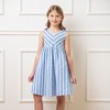 Hope & Henry Girls' Sleeveless Bow Shoulder Swing Dress, Toddler - image 2 of 4