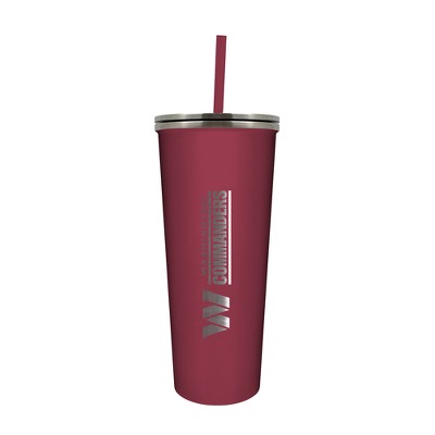 NFL Washington Commaders 24oz Skinny Tumbler with Straw