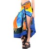 LA LEELA Women's Beachwear Summer Bikini Wraps Beach Wrap Sarong Skirt Swimsuit Swim Cover Ups for Swimwear Coverups Women One Size Black,Tree - 2 of 4