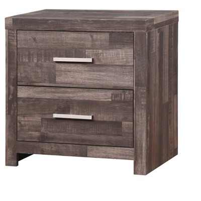 NicBex Nightstand with Drawers,Side Table with Metal Handles and Elegant Finish,Modern Bedside Table for Bedroom,Living Room