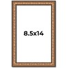 PosterPalooza | Photo Size Slim Profile Gold Picture Frame - UV Acrylic, Foam Board Backing, Hanging Hardware - 2 of 4