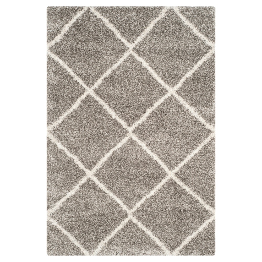 6'x9' Corbin Hudson Shag Rug Gray/Ivory - Safavieh