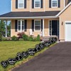 Big Dot of Happiness Mr. and Mrs. - Heart and Rings Lawn Decorations - Outdoor Black and White Wedding or Bridal Shower Yard Decorations - 10 Piece - 3 of 4