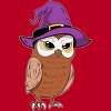 Men's Design By Humans Owl Witch Halloween T Shirt By thebeardstudio T-Shirt - 2 of 4