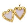 Black Bow Jewelry 20mm Heart Locket with Diamond Accent Cross in 14k Yellow Gold - 4 of 4