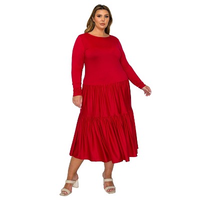 L I V D Women's Eliana Tiered Midi Dress