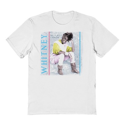 Whitney Houston Men's How Will I No 1 Short Sleeve Graphic Cotton T-Shirt