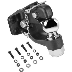 VEVOR Pintle Hook, 30000 lbs Towing Capacity, Trailer Hitches Receiver Hook Combination 2-5/16-inch Hitch Ball, Fits 2.5 to 3-inch Lunette Ring,Black - 1 of 4