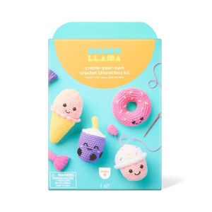 4ct Food Characters Crochet Craft Kit - Mondo Llama™ - 1 of 2