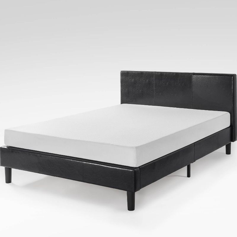 Jade Faux Leather Upholstered Platform Bed Frame Black - Zinus, 4 of 10