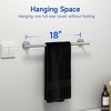 Brushed Nickel Towel Bar, 18-Inch Bathroom Wall-Mounted Towel Rack, Heavy-Duty SUS304 Stainless Steel Towel Rod, Modern Home Décor-USHOWER - 3 of 4