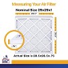 Filter King 29x29x1 Air Filter | 4-PACK | MERV 13 HVAC Pleated A/C Furnace Filters | MADE IN USA | Actual Size: 28.5 x 28.5 x .75" - 2 of 4