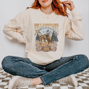 Simply Sage Market Yellowstone Cowboy Ranch Garment Dyed Long Sleeve - 1 of 4