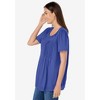 Woman Within Plus Size Lace-Trim Pintucked Tunic - 4 of 4