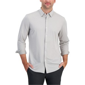 Alfani Mens AlphaTech Yarn Dyed Button Up Shirt - 1 of 1