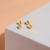 Girls' Diamond Cut Ball Screw Back 14k Gold Earrings - In Season Jewelry - image 4 of 4