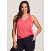 RBX Active Women's Super Soft Relaxed Fit Twist Racerback Tunic Tank Top - 3 of 4