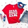 Simply Sage Market Women's Star Spangled Babe Short Sleeve Graphic Tee - 3 of 4